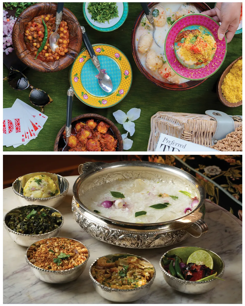 The Orissan carousel post showing an Odia thali spread